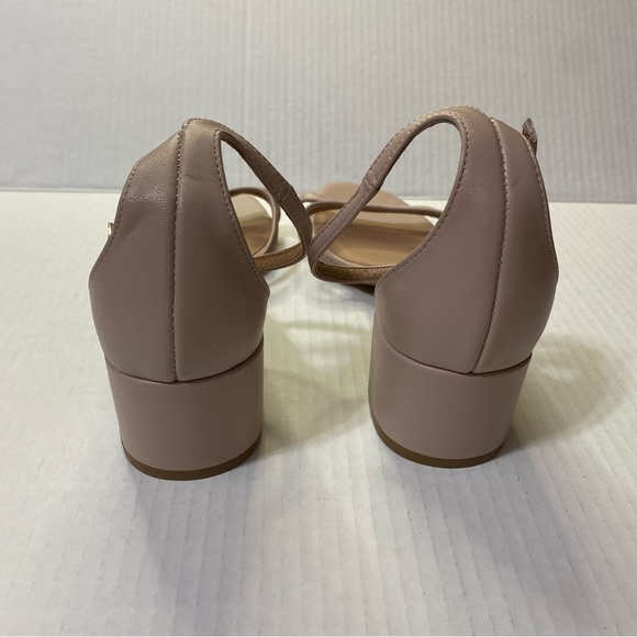 J Jill Lyla Block Heel Sandals Nude Blush Leather Size 9.5 NWOB - Picture 4 of 8